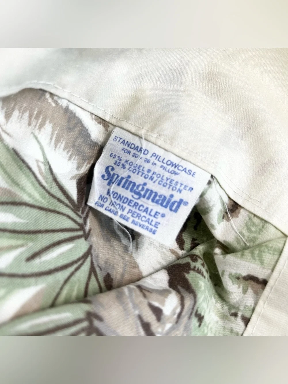 Vintage Springmaid Standard Pillowcase Lot of 2 - Percale - US Made